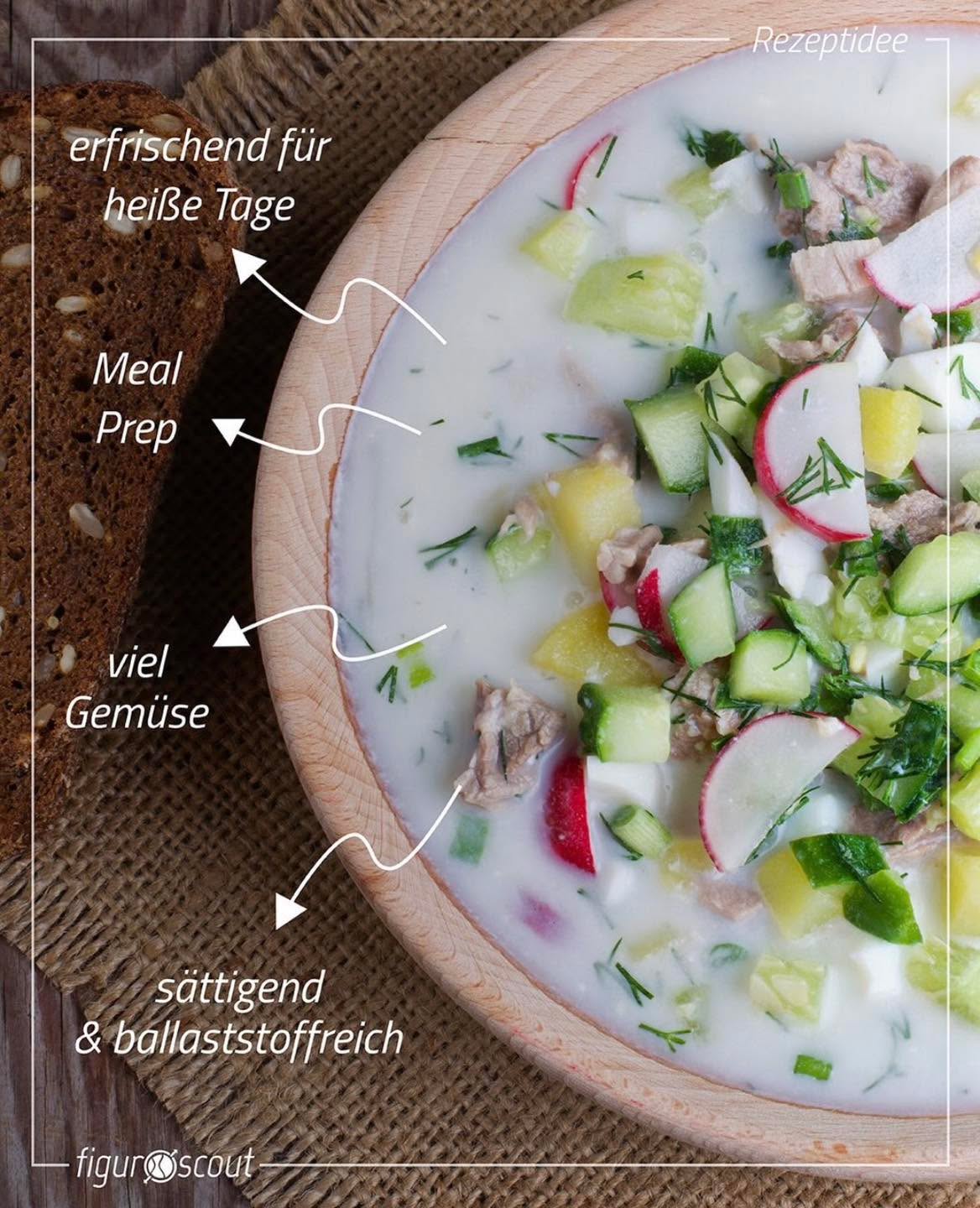 Diese Suppe macht im Sommer mehr Sinn als jeder Salat.🥣☀️

Wenn es heiß ist, greifen viele zu Brot, Pasta oder einem sch