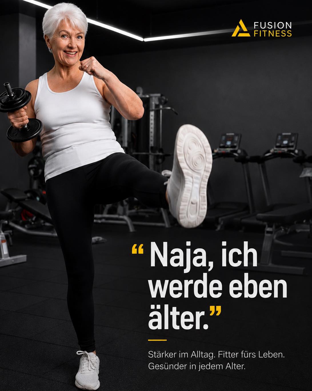 „Naja, ich werde eben älter.“

Älter werden wir alle. Schwächer werden muss aber nicht sein.

Unsere Muskulatur bleibt a