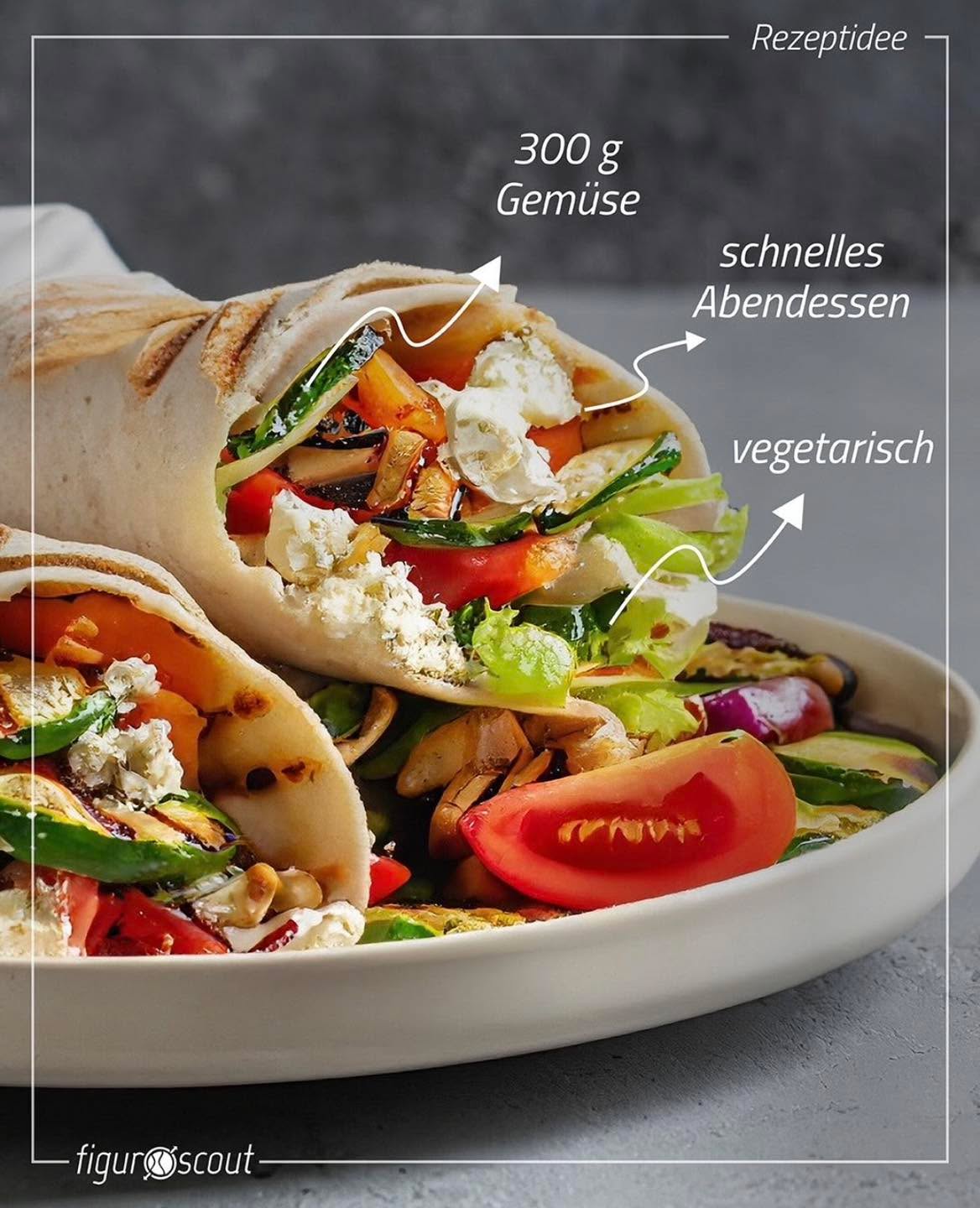 Nahrungsmittel heißen nicht umsonst so. Sie sollen uns nähren - nicht nur satt machen.
Dieser Gemüse-Feta-Wrap liefert r