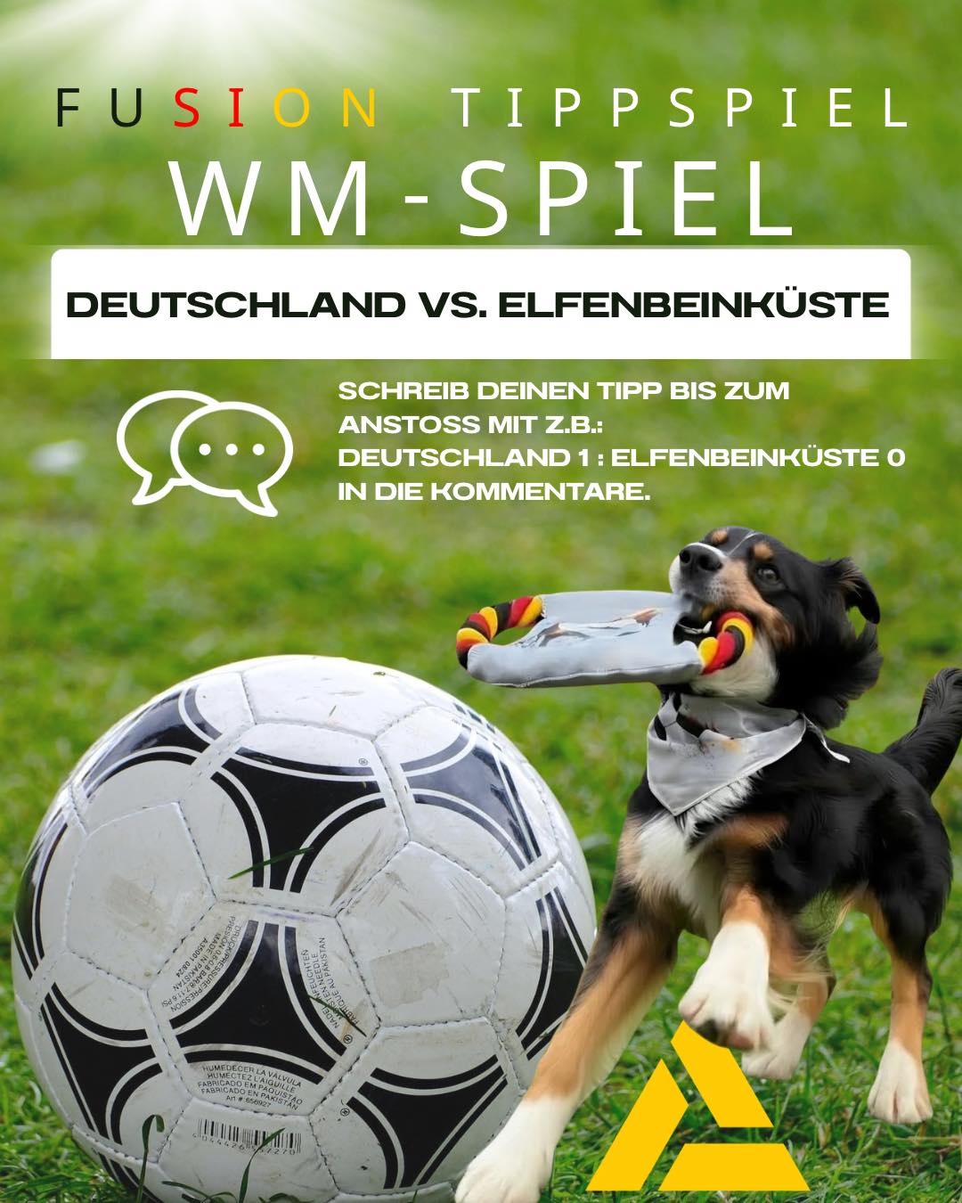 🇩🇪 Deutschland vs. Elfenbeinküste

⚽ WM-Tippspiel ⚽

Tippe das richtige Endergebnis und sichere dir die Chance auf einen