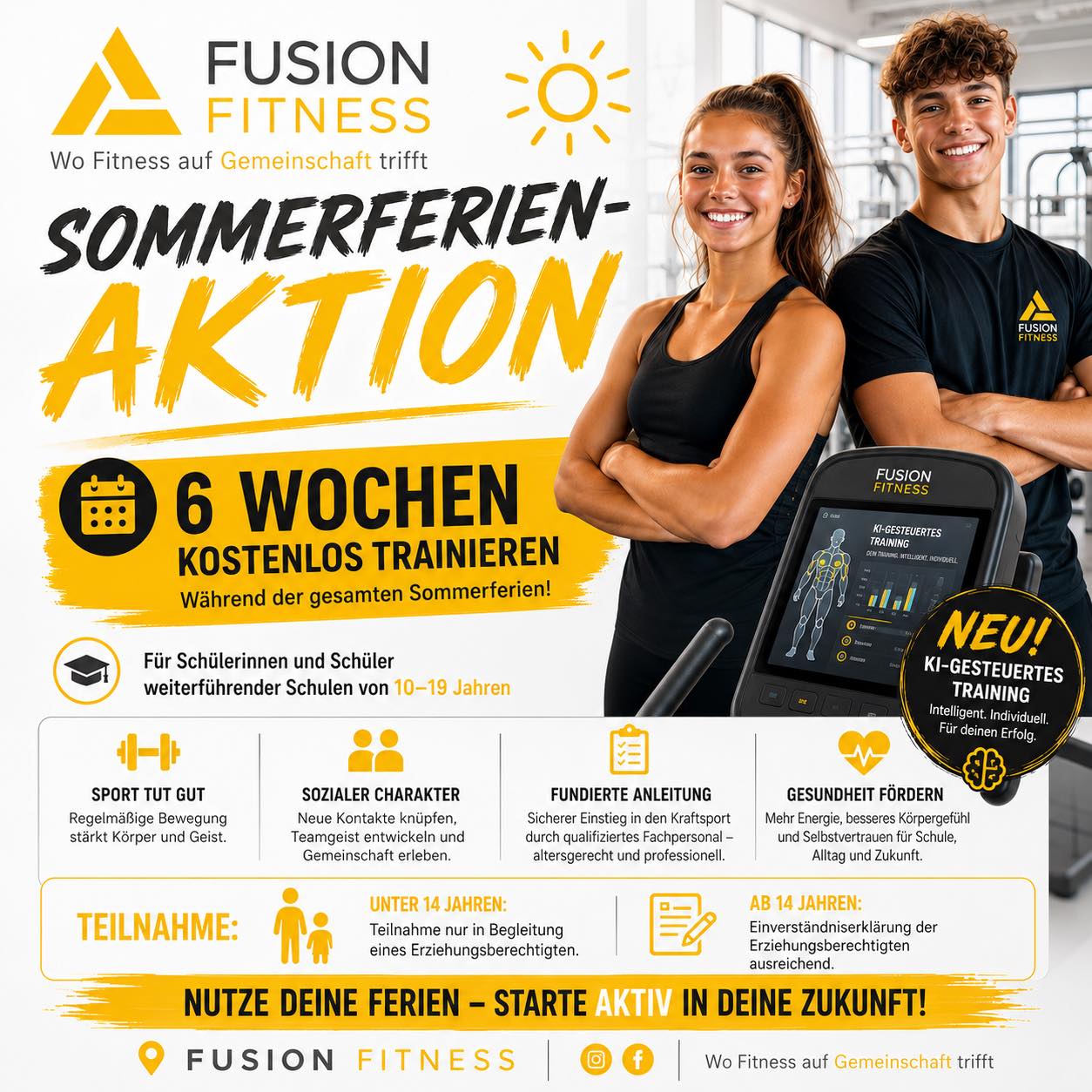 ☀️ Sommerferien vor der Tür? Dann haben wir etwas für dich! 💪

Stell dir vor: Sechs Wochen Sommerferien – und du nutzt d